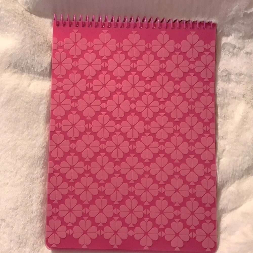 🦋 KATE SPADE Pink Large College Ruled Top Spiral Notebook NWT